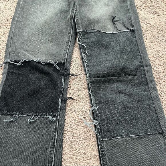 BDG Women's 24 Slim Straight Patchwork Jeans - Picture 3 of 10